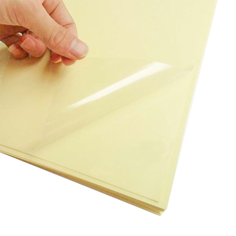 50um Transparent PET-film UV-lim med vitt glasinlägg