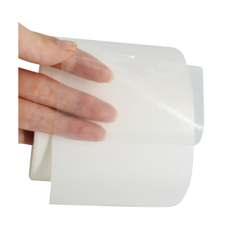 36um Transparent PET-film / Avtagbart lim /60g vitt glasinlägg