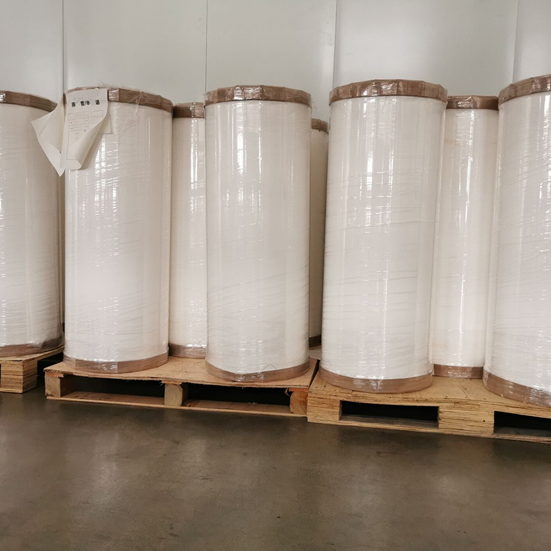 25um Bright White PET/Acrylic Solvent adhesive/80g White Liner