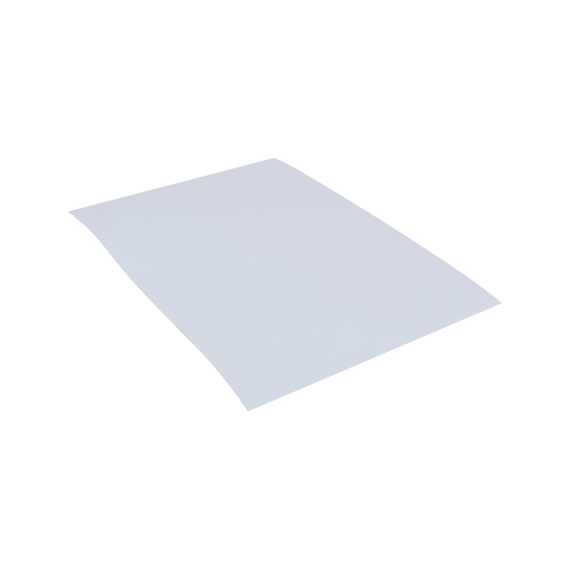 25um ljus vit aluminiserad PET-film Tire självhäftande papper klistermärke 