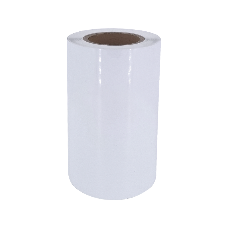 25um ljus vit aluminiserad PET-film Tire självhäftande papper klistermärke 
