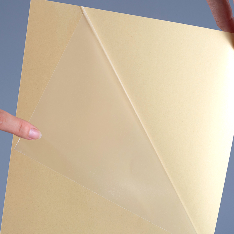 50mic genomskinlig självhäftande polyester film Vinyl klistermärke utskrift etikett Jumbo Roll