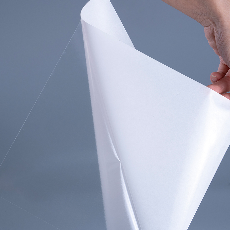 50mic genomskinlig självhäftande polyester film Vinyl klistermärke utskrift etikett Jumbo Roll