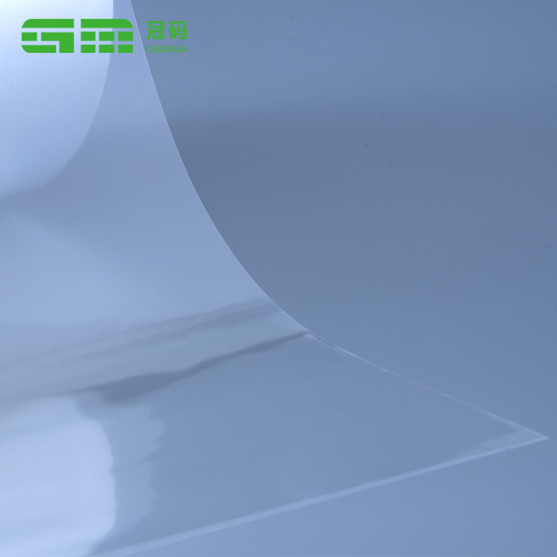 50mic klar självhäftande PP Jumbo-rulle med permanent lim