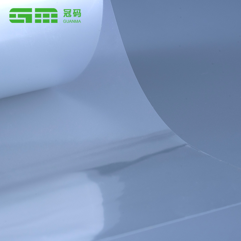 50mic genomskinlig självhäftande PP Jumbo-rulle med genomskinlig husdjursfoder